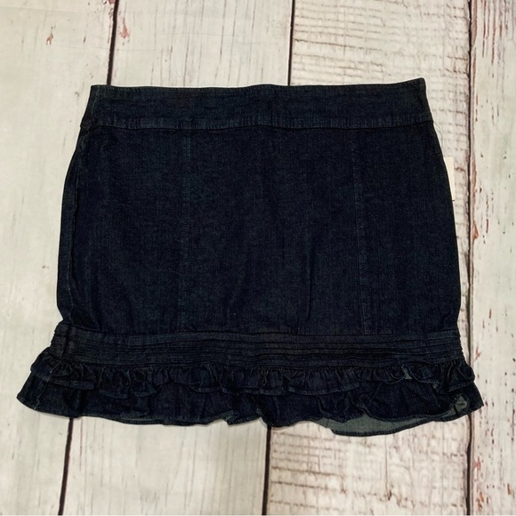 Angels Kiss Juniors denim mini skirt with little ruffles size 13 NWT Y2K - Picture 2 of 10